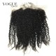 Afro Kinky Curly 3b 3c 13x6 Lace Frontal  Virgin Brazilian Human Hair Ear To Ear Lace Frontal Pre Plucked Natural Hair line with Baby Hair